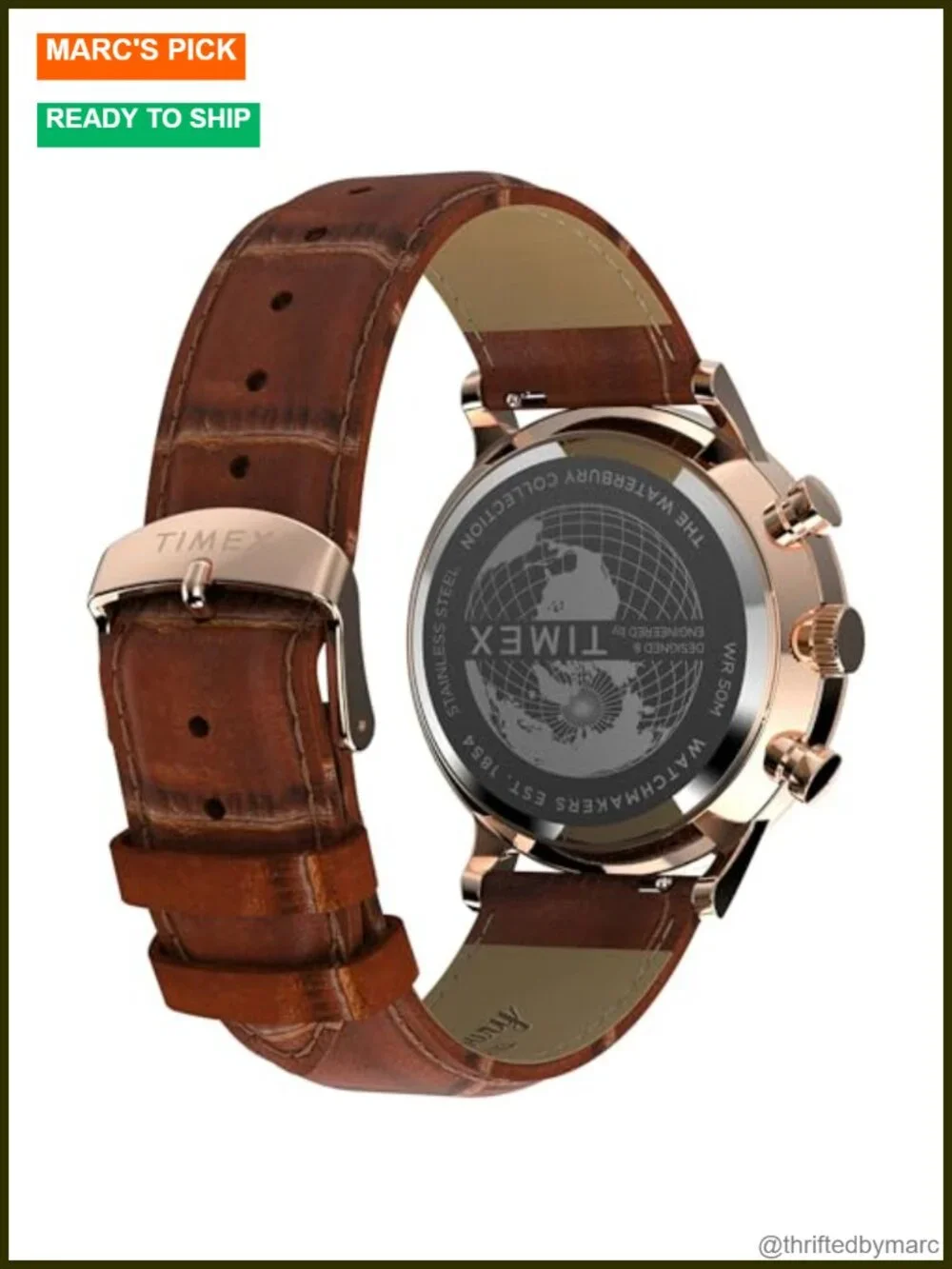Classic Quartz Analog Watch with Leather Band